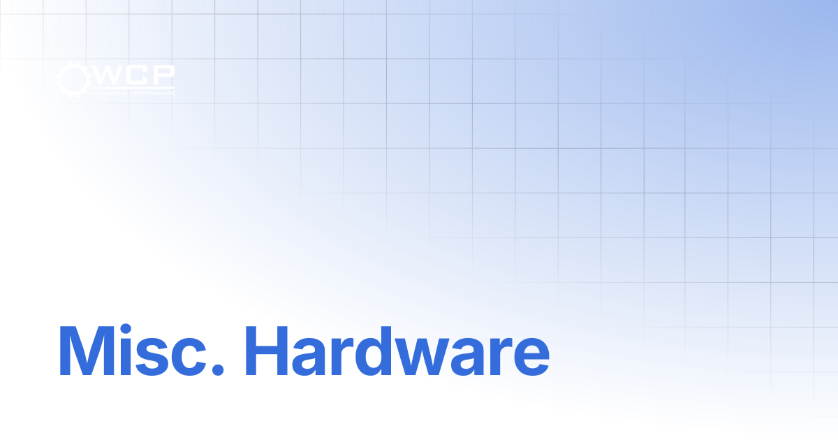 Misc. Hardware | FRC Build System | Welcome