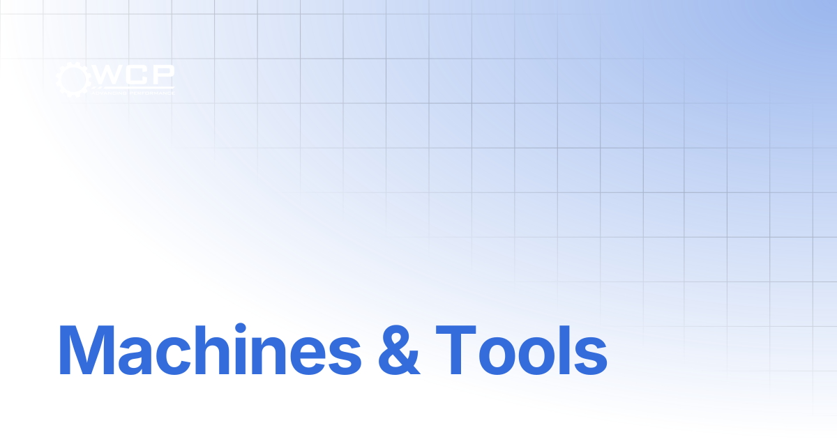 Machines & Tools | FRC Build System | Welcome