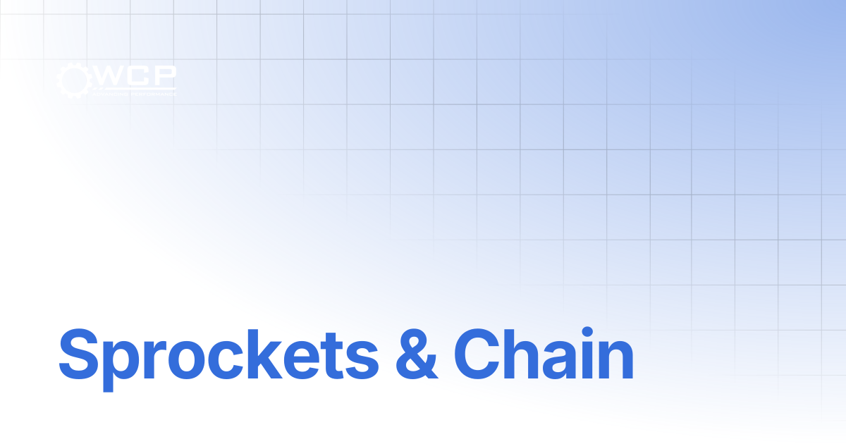 Sprockets & Chain | FRC Build System | Welcome
