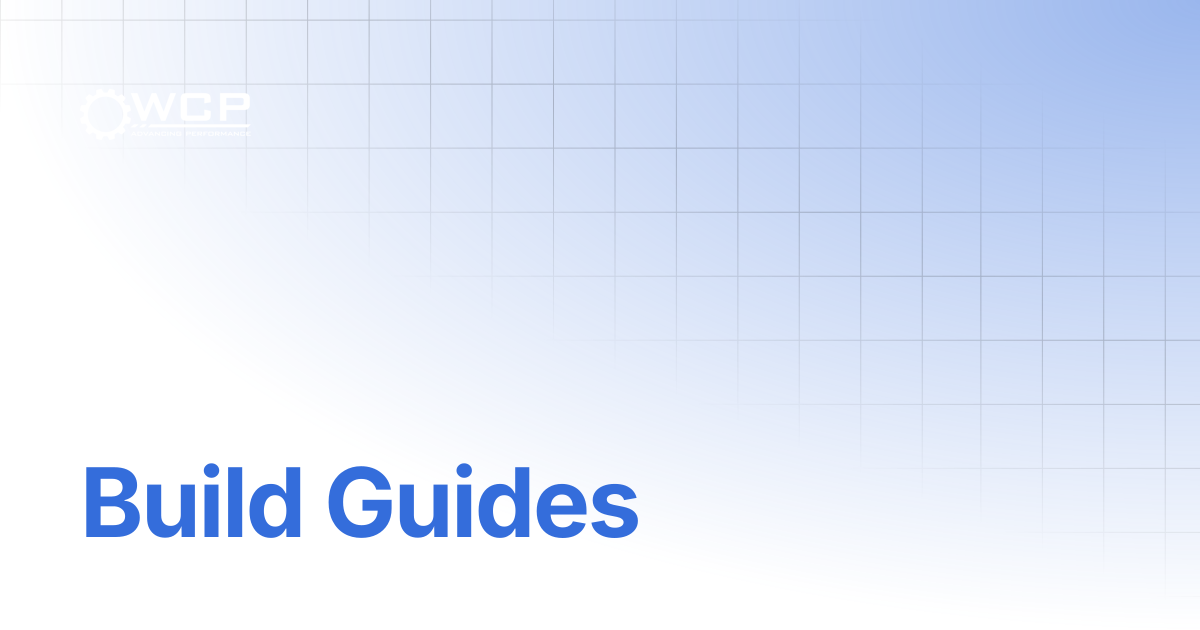 Build Guides | FRC Build System | Welcome