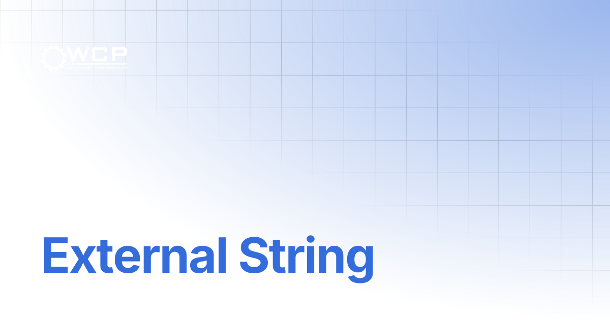 External String | GreyT GreyT Telescope | Welcome
