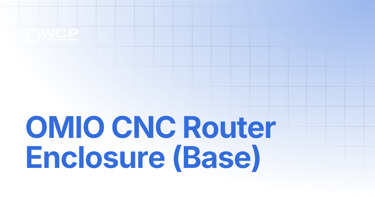 OMIO CNC Router Enclosure (Base) | Shop Accessories OMIO Cart and ...
