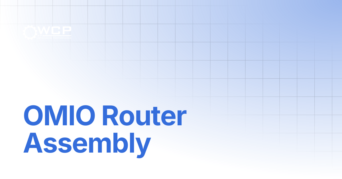 OMIO Router Assembly | Shop Accessories OMIO CNC Router x8 (USB) | Welcome