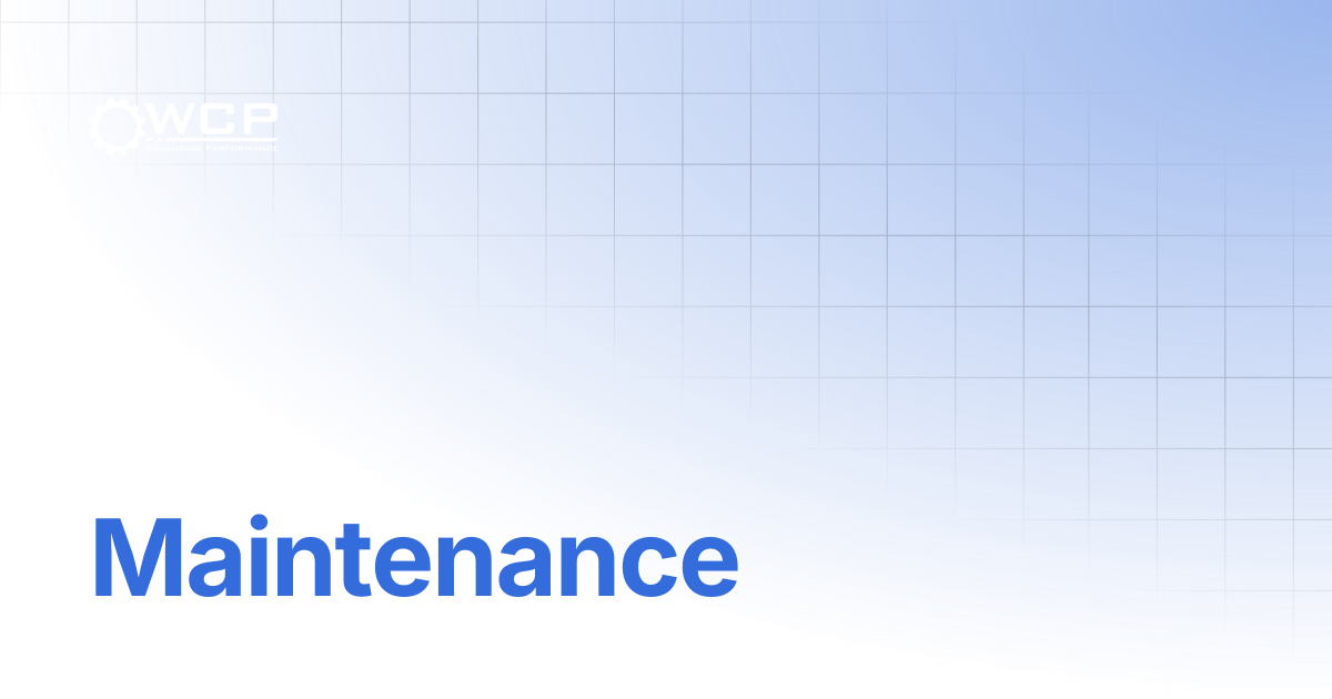 Maintenance | System & Structure Elevator Bearing Blocks | Welcome