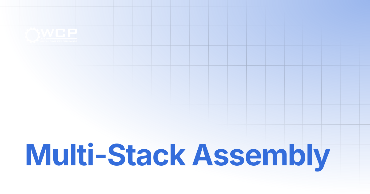 Multi-Stack Assembly | System & Structure Polycord Pulleys | Welcome